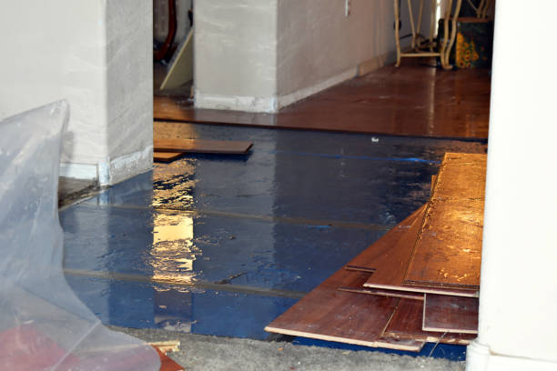 Professional Sewage Cleanup technician working in Brenham, TX